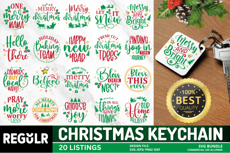 christmas-keychain-svg-bundle