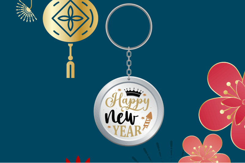 new-year-keychain-svg-bundle