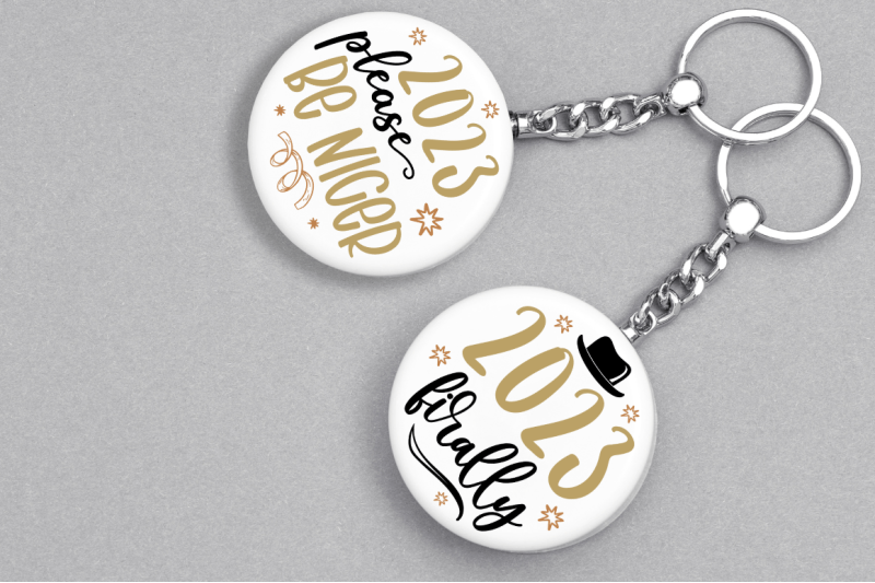 new-year-keychain-svg-bundle