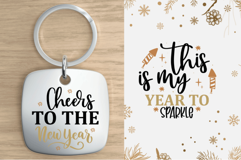 new-year-keychain-svg-bundle