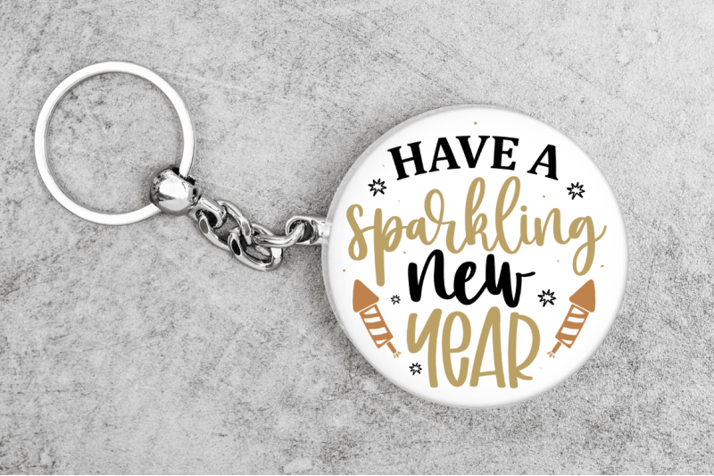 new-year-keychain-svg-bundle