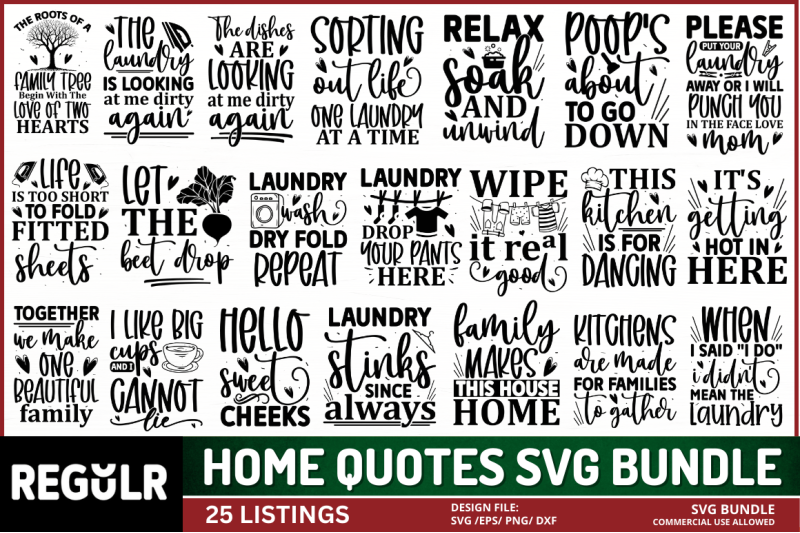 home-quotes-svg-bundle
