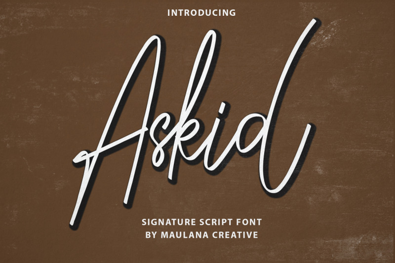 askid-signature-script-font
