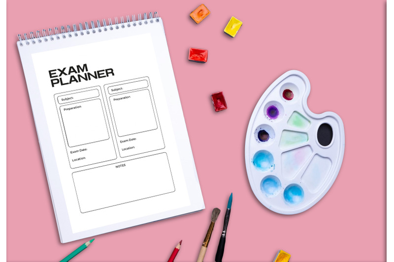 exam-planner-printable-planifier-digital-template-art