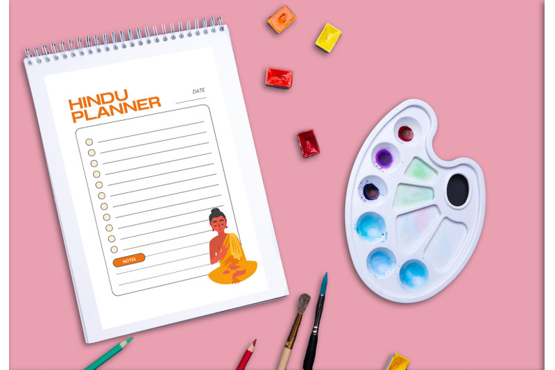 hindu-planner-printable-planifier-digital-template-art