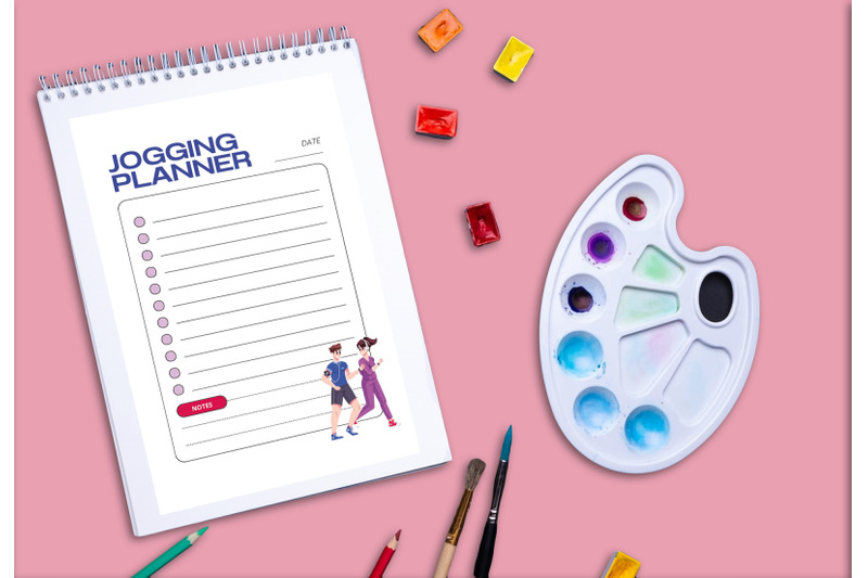 jogging-planner-printable-planifier-digital-template-art