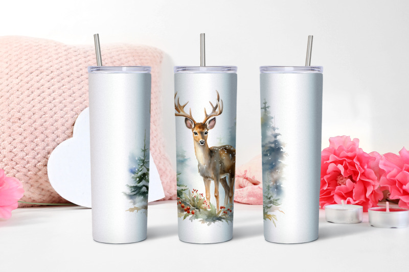 winter-tumbler-wrap-design-christmas-deer-tumbler