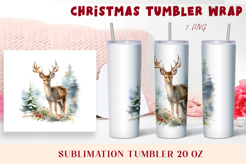 winter-tumbler-wrap-design-christmas-deer-tumbler