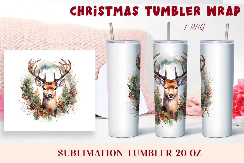 winter-tumbler-wrap-design-christmas-deer-tumbler