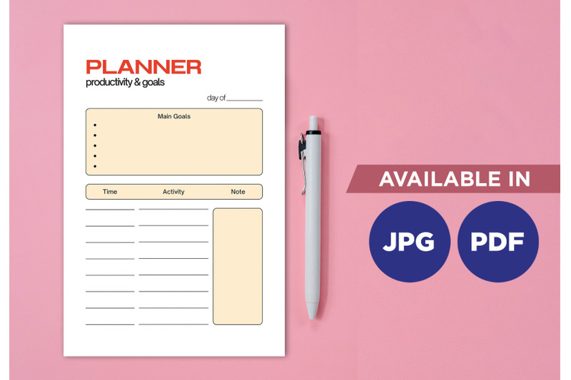 productivity-planner-printable-planifier-digital-template-art