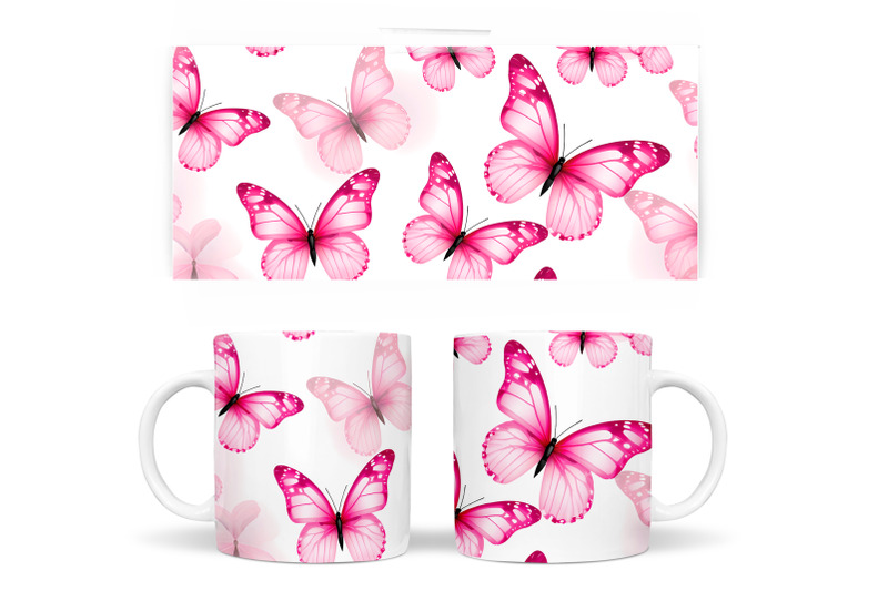 butterflies-mug-sublimation-3d-butterflies-mug-wrap-design