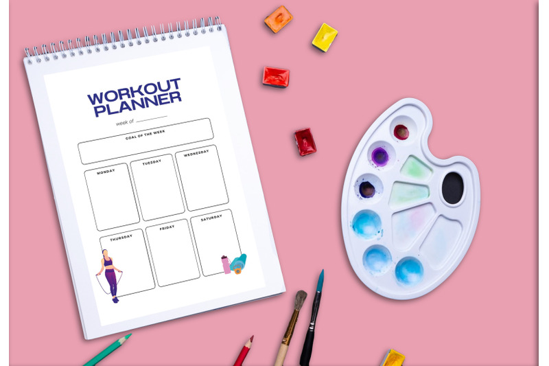 workout-planner-printable-planifier-digital-template-art