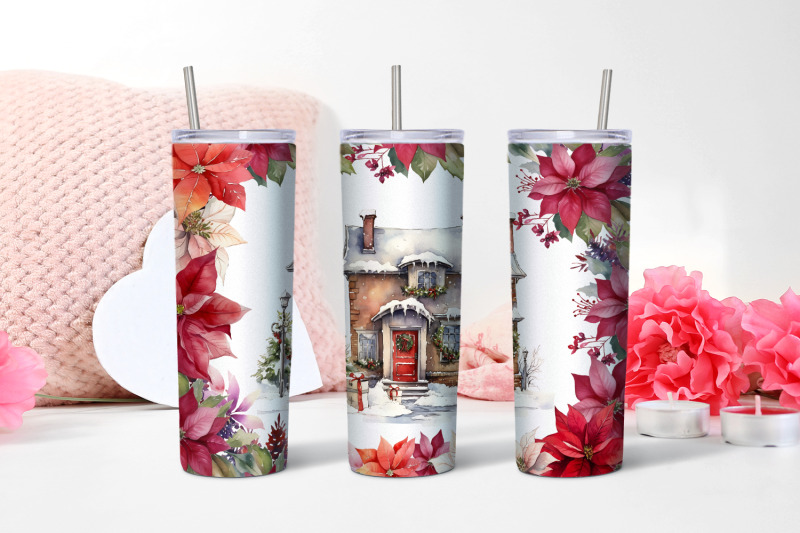 christmas-watercolor-flowers-haus-sublimation-tumbler-wrap