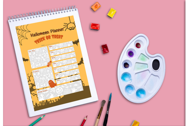 halloween-planner-printable-planifier-digital-template-art