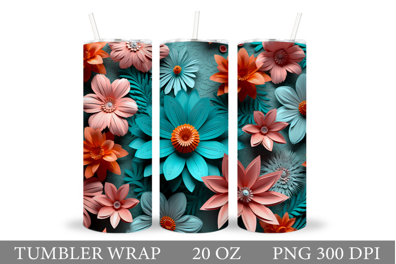 3d-flowers-tumbler-sublimation-flowers-tumbler-wrap-design