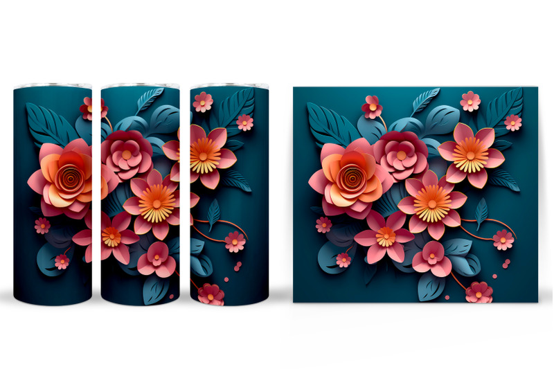 3d-flowers-tumbler-wrap-flowers-tumbler-sublimation