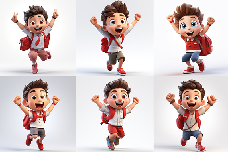 3d-illustration-of-happy-boy-red-and-white-concept-character-isolated