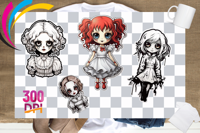 creepy-dolls-in-manga-style-stickers-watercolor-sublimation