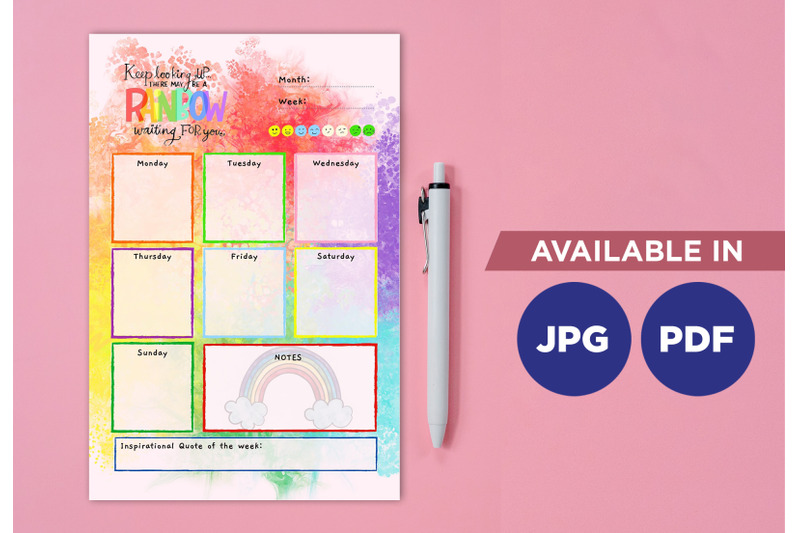 rainbow-planner-printable-template-paper-sheet