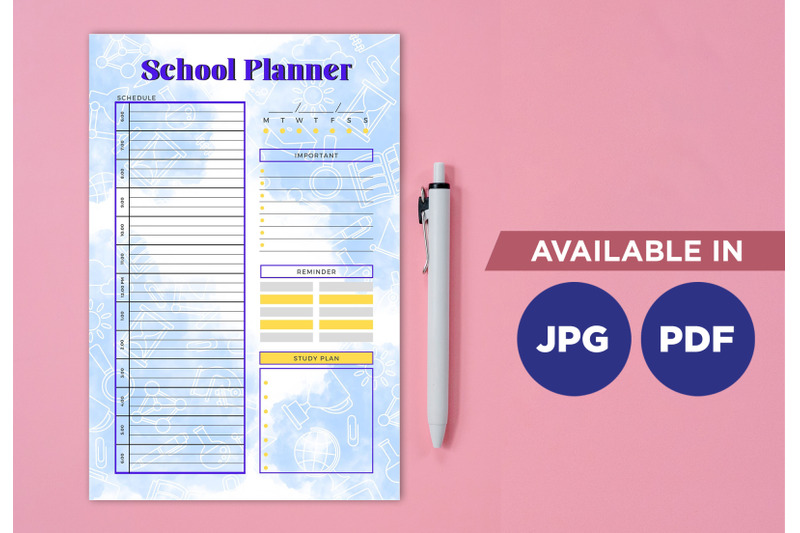 school-planner-printable-template-paper-sheet