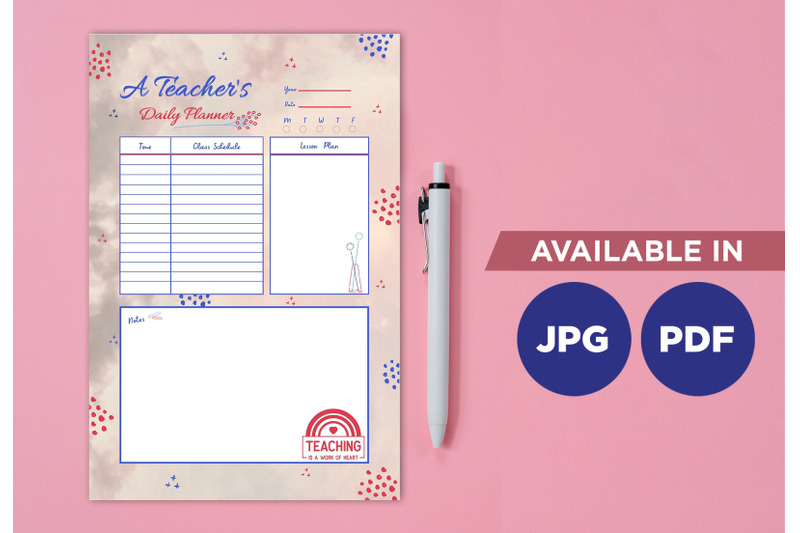 daily-teacher-planner-printable-template-paper-sheet