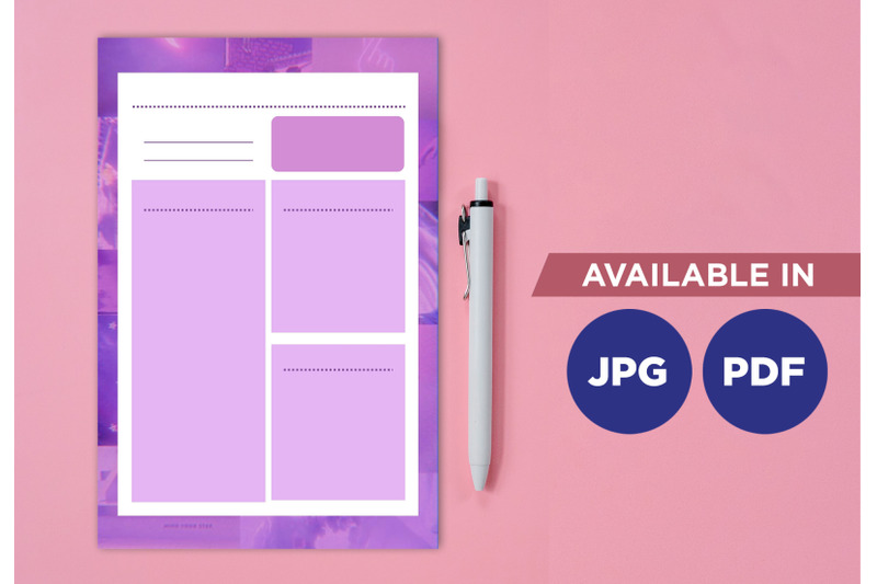 blank-purple-planner-printable-template-paper-sheet