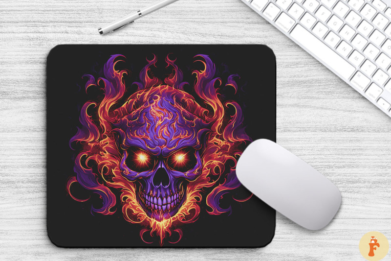 flaming-skull-with-purple-flames