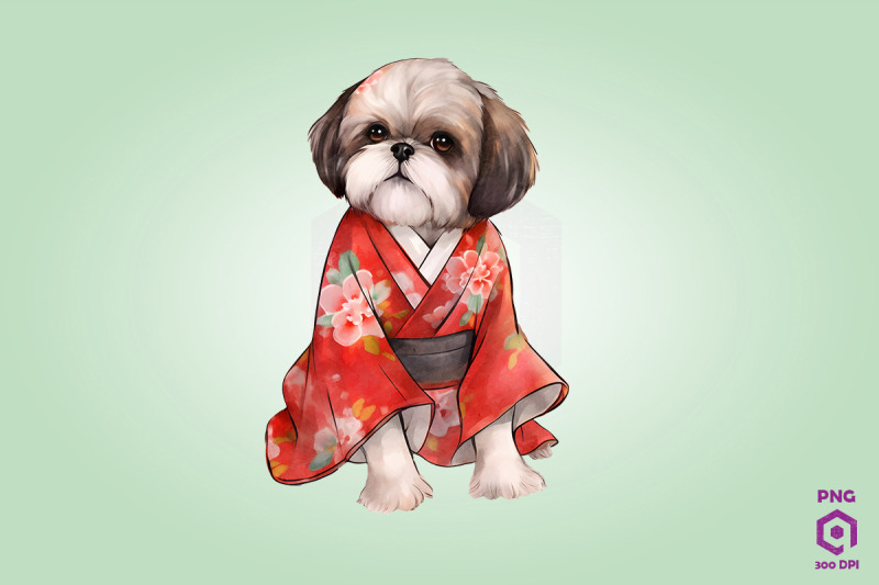 shih-tzu-dog-in-kimono-png