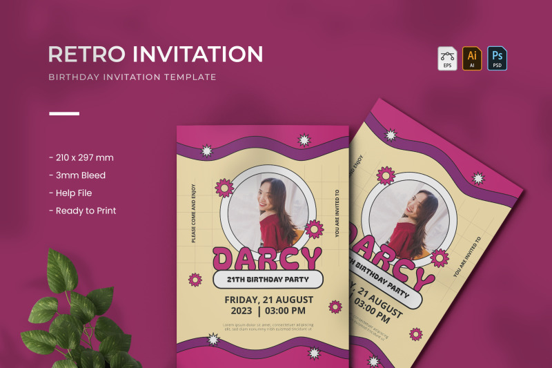 retro-birthday-invitation