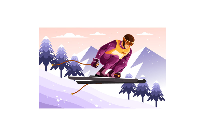 downhill-skiing-illustration