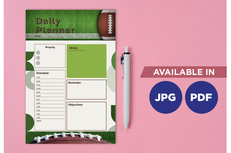 football-planner-printable-template-paper-sheet