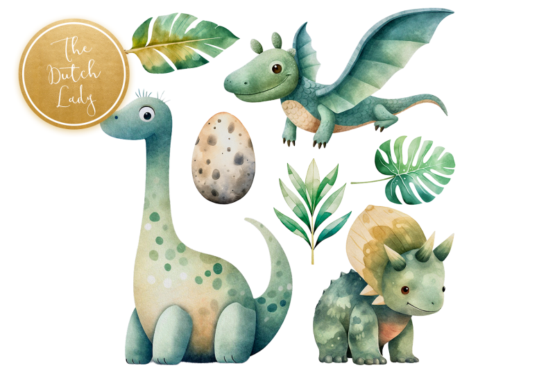 cute-dinosaur-clipart-set