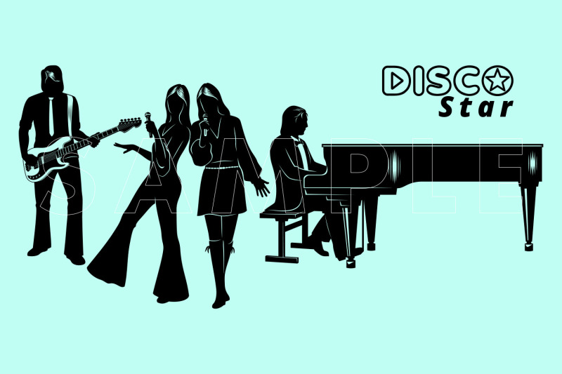disco-group-silhouettes