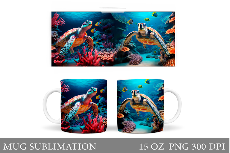 turtle-mug-wrap-sublimation-stained-glass-turtle-mug-design