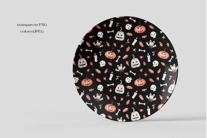 watercolor-halloween-clip-art-and-seamless-patterns