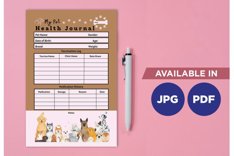 pet-health-planner-printable-template-paper-sheet