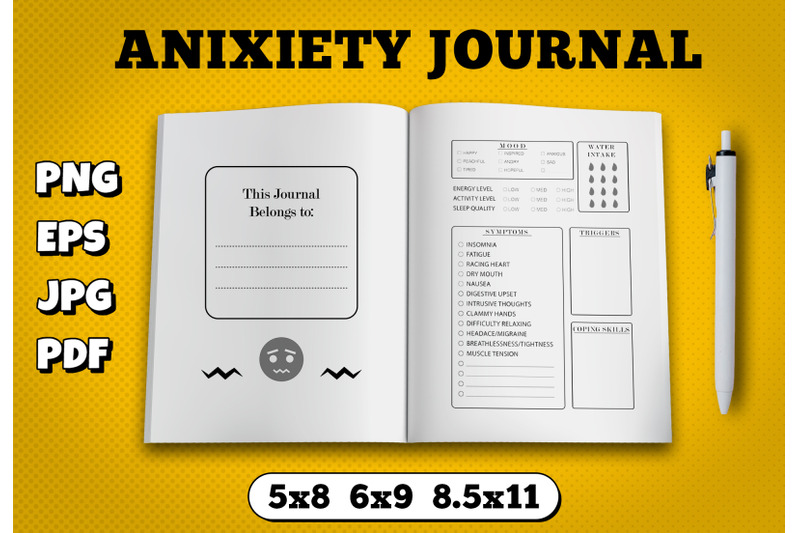 anixiety-planner-amazon-kdp-interior-for-kindle-publisher