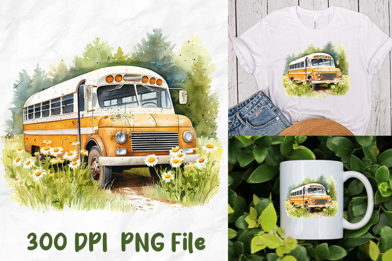 retro-back-to-school-bus-daisy-forest