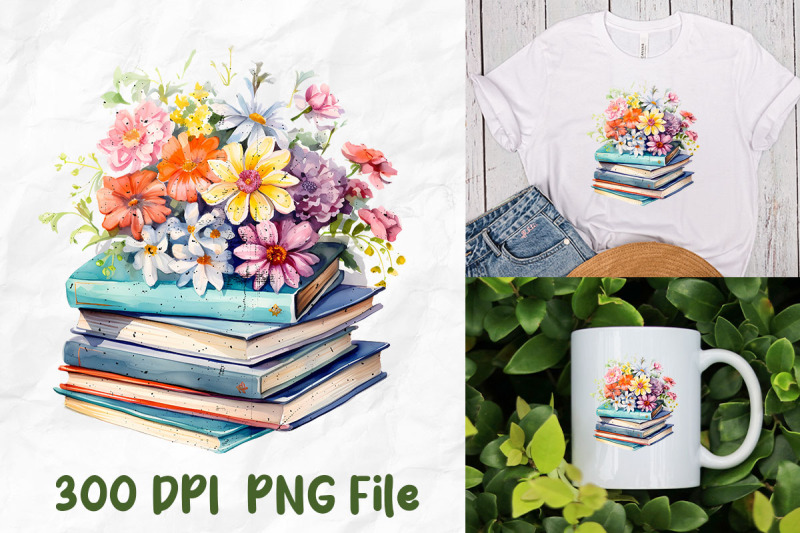 back-to-school-stack-of-notebooks-flower