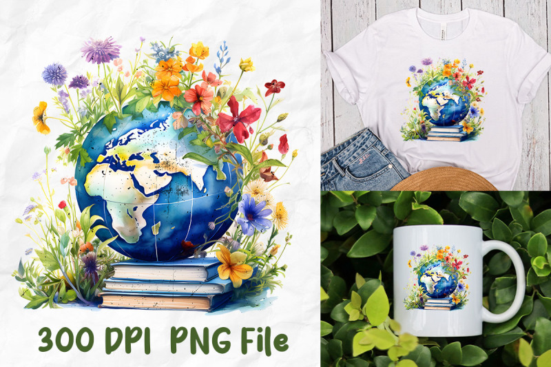 school-geography-globe-book-flower