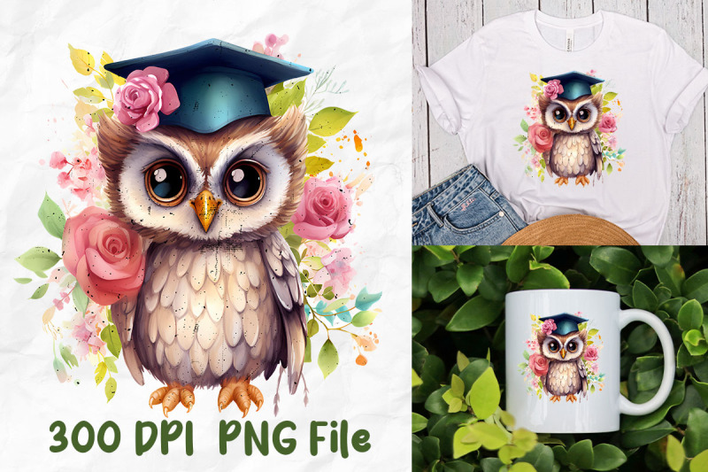 school-owl-teacher-flower