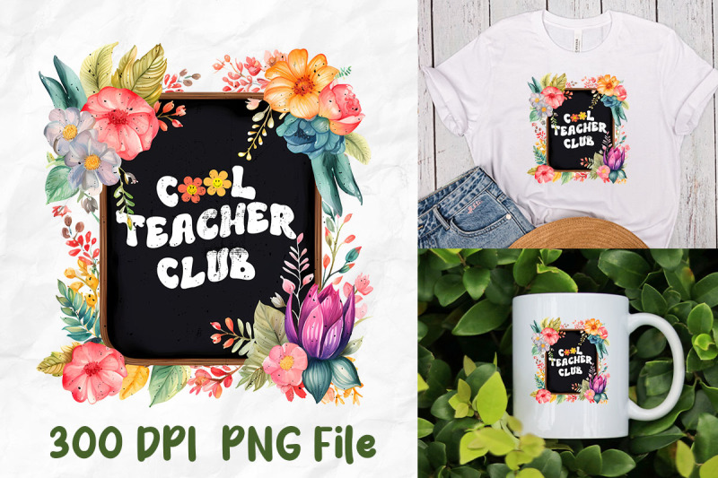 cool-teacher-club-black-board-flower