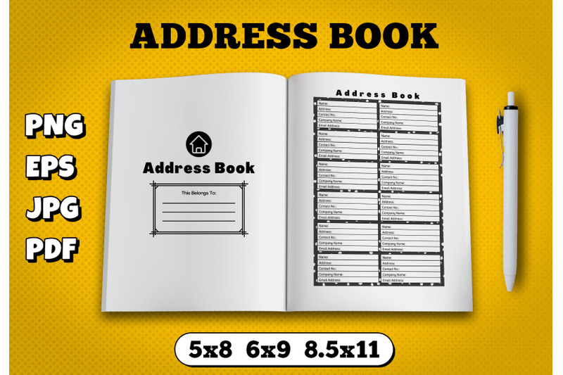 address-book-amazon-kdp-interior-for-kindle-publisher