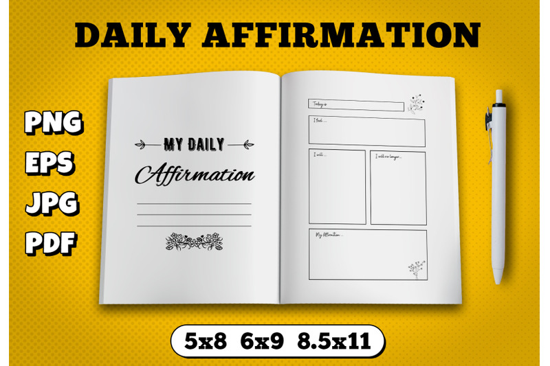 daily-affirmation-book-amazon-kdp-interior-for-kindle-publisher