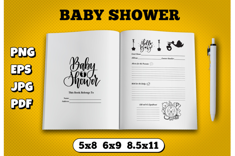 baby-shower-amazon-kdp-interior-for-kindle-publisher