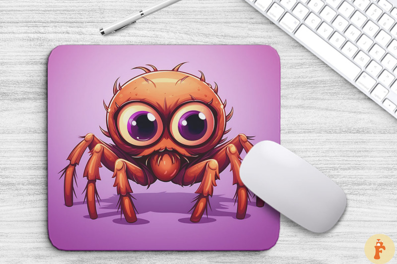 cartoon-cute-spider-mouse-pad