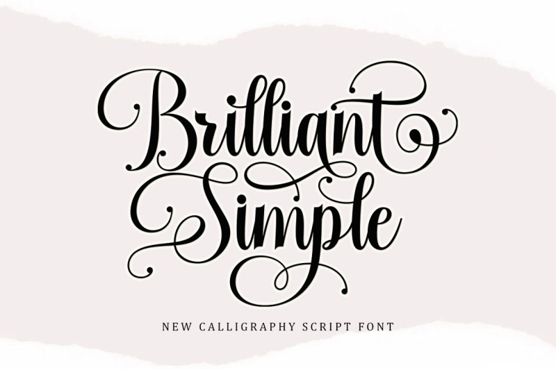 brilliant-simple-script-font