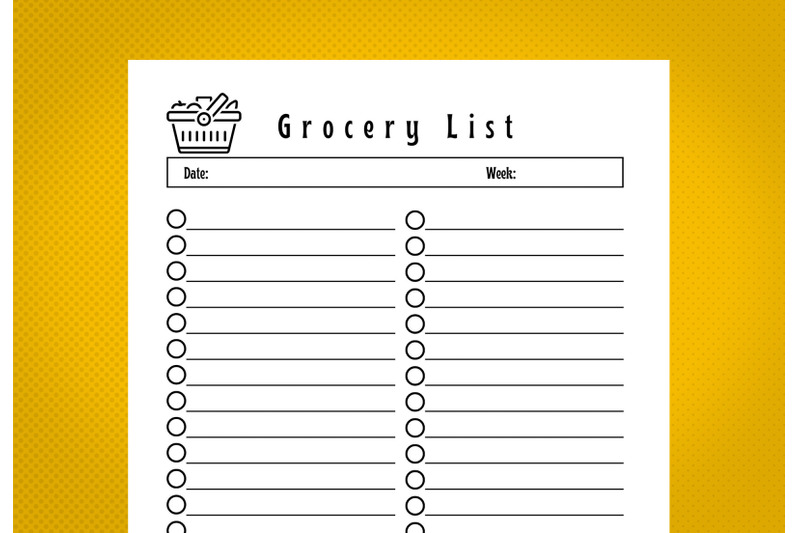 grocery-list-amazon-kdp-interior-for-kindle-publisher