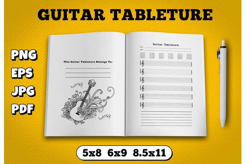 guitar-tableture-amazon-kdp-interior-for-kindle-publisher