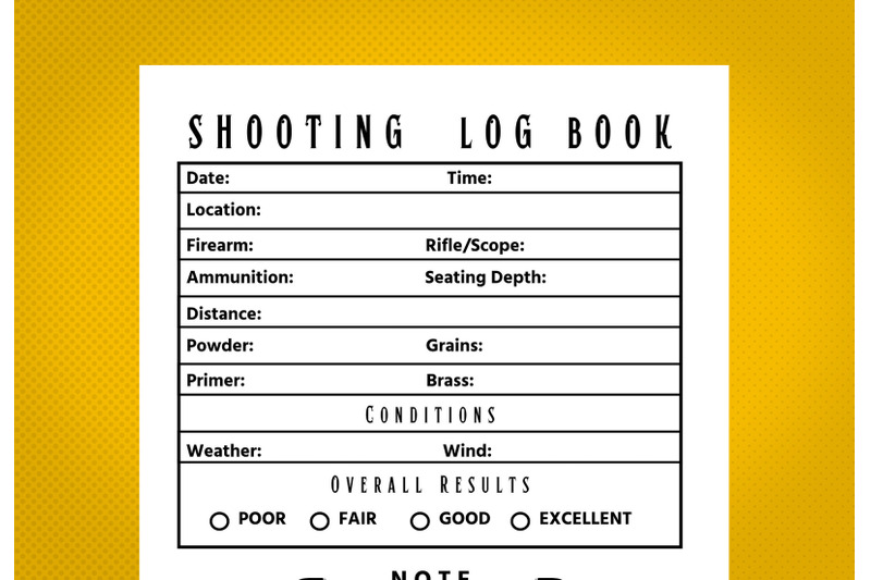 shooting-log-amazon-kdp-interior-for-kindle-publisher